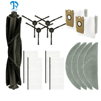 Kit d'accessoires pour aspirateur robot Xiaomi Lydsto R1 : chiffon de nettoyage, sac à poussière, brosse latérale, filtre HEPA