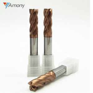 Bền hrc55 cacbua phẳng cuối nhà máy 4 sáo dao phay vonfram cho các ứng dụng kim loại và thép - Product Image 5