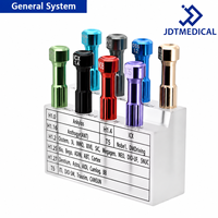 Kit Obeng Implan Gigi Universal Stainless Steel Manual Hex Driver Kompatibel dengan Abutment Prostetik Osstem Dentium Nobel