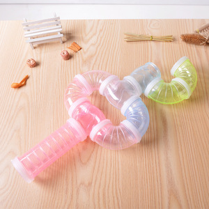 Fábrica al por mayor Suministros para mascotas Boer <span class=keywords><strong>Hamster</strong></span> DIY set Pipe Hide Pet <span class=keywords><strong>Hamster</strong></span> Toy <span class=keywords><strong>Hamster</strong></span> Tunnel Tube - Product Image 2