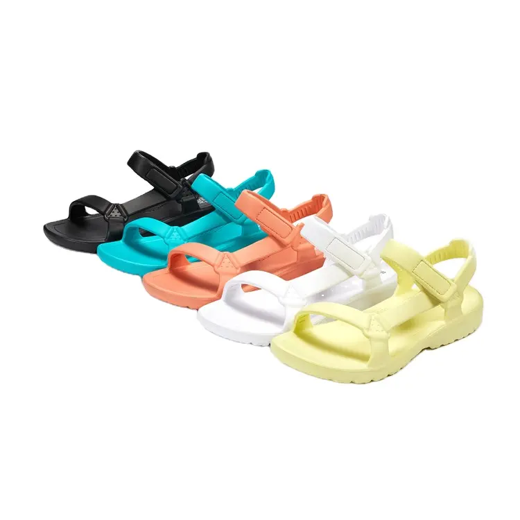 Wholesale unisex EVA sandals Injection integrated soft EVA sandalias de mujer ladies flats sandals beach sandal for men
