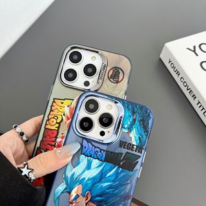 2023 nuevo diseño figuras <span class=keywords><strong>de</strong></span> Anime <span class=keywords><strong>Goku</strong></span> funda protectora <span class=keywords><strong>de</strong></span> cámara galvanizada Cool IMD cubierta Color plata para Iphone 14 Pro Max OPP Bag - Product Image 3