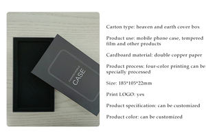 Transparente PVC-Telefon hülle Smart Features Kraft Retail-Verpackungs boxen Matt Laminat ion Embossing Print Handling - Product Image 3