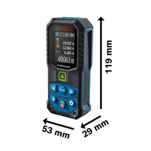 Medidor de Distancia Láser Portátil Profesional <span class=keywords><strong>BOSCH</strong></span> GLM 50-27 CG con Cinta Métrica <span class=keywords><strong>Digital</strong></span> IP65 y 1 Año de Garantía - Product Image 2