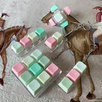 Porte-clés mécanique LED Macaron à prix d'usine, clé de clavier anti-stress, jouet de décompression