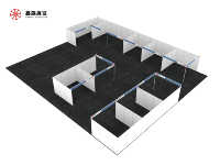 Stand d'exposition modulaire portable robuste et moderne, nouvelle conception, pour salons professionnels et événements, construction rapide, vente en gros