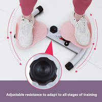 Appareil de torsion de la taille silencieux et portable pour femmes, en ABS et acier, capacité 150 kg, pour l'exercice à domicile, disque amincissant pour la taille