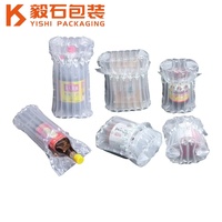Emballage personnalisé en film à bulles d'air antichoc YISHI PA/PE, coussin gonflable pour bouteilles de vin, cosmétiques, expédition recyclable
