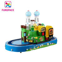 Funspace mesin permainan anak Arcade anak-anak permainan kereta kecil Kiddie wahana koin dioperasikan mesin hiburan