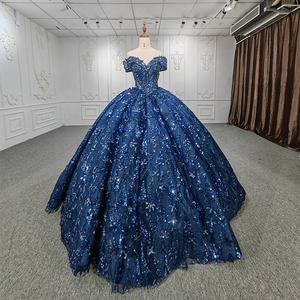 Jancember-vestidos de noche para baile de graduación, azul brillante, sin hombros, 9958 - Product Image 1