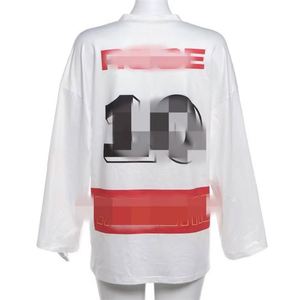 T-shirt Casual da donna Hipster stampa lettere a contrasto manica lunga con scollo a V selvaggio Streetwear magliette comode estive - Product Image 5