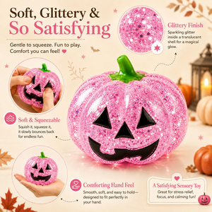 En gros : Squishy Citrouille d'Halloween à remontée lente, Jouet anti-stress pour adultes - Soulagement du stress et divertissement à presser - Product Image 3