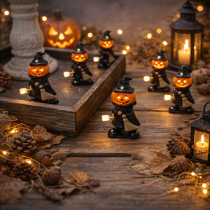 Juguetes <span class=keywords><strong>de</strong></span> cuerda andantes <span class=keywords><strong>de</strong></span> Halloween: Hombre Calabaza/Secador <span class=keywords><strong>de</strong></span> Almas/<span class=keywords><strong>Calavera</strong></span> en Ataúd, con luz, para decoración <span class=keywords><strong>de</strong></span> fiestas y hogar - Product Image 2