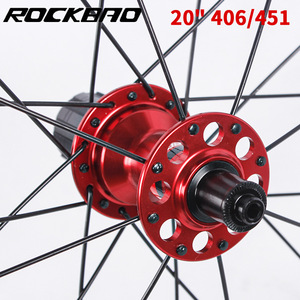 Juego de Ruedas para Bicicleta Rockbao de 20 Pulgadas 406 451, Llanta de Aleación de Aluminio, Rueda para Bicicleta Plegable - Product Image 1