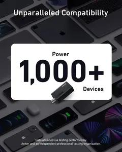 <span class=keywords><strong>Anker</strong></span> 737 GaNPrime <span class=keywords><strong>120W</strong></span> PPS Cargador de pared rápido de 3 puertos Diseño plegable compacto - Product Image 4