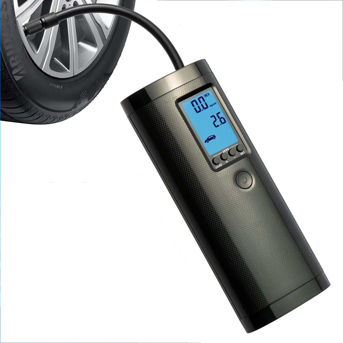 Rechargeable Air Pump Tire Inflator Cordless Portable Compressor Digital Car Tire Pump for Car Bicycle Balls