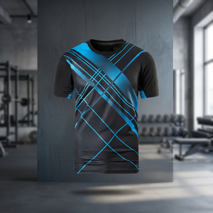 Maillot d'arbitre de football professionnel respirant et léger, personnalisable par sublimation, en maille unie bleue, pour la vente en gros - Product Image 3