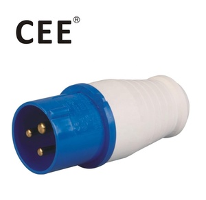 CEE IP44 230V blu 2P + E 6H 16A 250V connettore spina elettrica industriale spina di alimentazione 013 16amp - Product Image 1