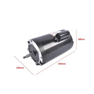 Moteur de pompe de piscine GELUOXI 1,5 CV 3450 tr/min 230/115 volts Monovitesse Cadre 56J en fonte Installation facile - Product Image 3
