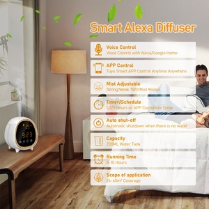 Prodotti innovativi 2022 allarme <span class=keywords><strong>alexa</strong></span> <span class=keywords><strong>diffusore</strong></span> di <span class=keywords><strong>aromi</strong></span> per orologio da casa <span class=keywords><strong>diffusore</strong></span> di olio essenziale di legno - Product Image 4