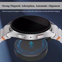 Pengisi Daya Nirkabel Universal untuk Samsung Galaxy Watch 7 6 5 4 3 Active 2 Stasiun Pengisian Cepat Kabel USB Magnetik