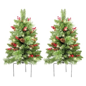 Sapin de Noël en plastique LED de haute qualité 2027 avec lumière blanc chaud, design sapin écologique, base de table, utilisation extérieure - Product Image 4