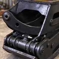 Grappin rotatif hydraulique pour excavatrice, pour bois, grumes et pierres en foresterie, avec accessoire de scie grappin en option