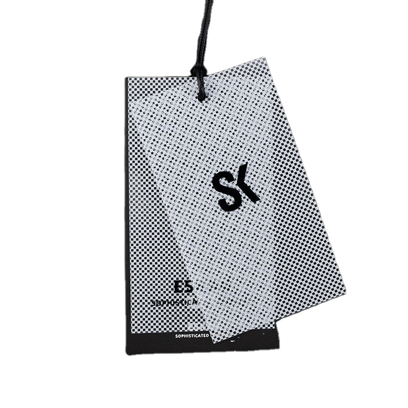 Wholesale Creative Layout Paper Hang Tag Custom Printed Logo Environmentally Friendly For Garment Tags