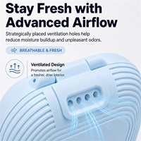 Boîte de rangement portable pour aligneurs orthodontiques, personnalisable avec logo, carrée, populaire