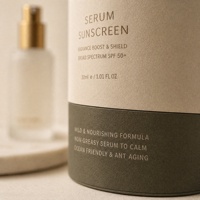 Tubes en papier kraft écologiques personnalisés pour l'emballage d'essences faciales et de cosmétiques, impression quadricolore, marquage à chaud, commandes sur mesure
