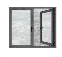 Ventanas Abatibles de Aluminio con Doble Vidrio Modernas METGOOD NFRC, Garantía de 5 Años, Silenciosas, para Exteriores de Villas