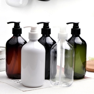 16 oz 500 ml Amber PET Plastic <b>Refillable</b> Pump <b>Hand</b> <b>Soap</b> Bottles Plastic Body Wash Liquid <b>Soap</b> Bottles With Pump Dispenser - Product Image 2