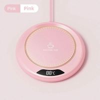 Sous-verre à température constante intelligent électronique USB 3 réglages de température chauffe-tasse à eau en métal pour le thé au lait pour le bureau