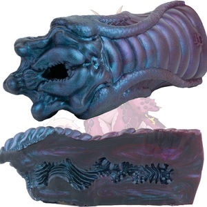 GEEBAリアルなモンスターの爪型男性用オナホールカップ、ドラゴンウィングテクスチャデザインのシリコン製男性用オナホール、ポケットプッシーストローカー、大人向け - Product Image 1