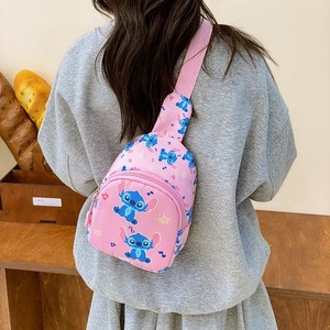 Stitch sac de poitrine pour enfants garçons et filles dessin animé imprimé mignon sac à bandoulière unique léger et décontracté sac à bandoulière de poche - Product Image 3
