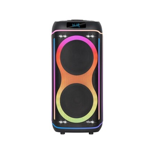 NDR-820 xách tay cho bluetooth 8 inch loa kép với RGB đèn 100 wát Công suất đầu ra cho các bên nhà và vuông khiêu vũ - Product Image 1