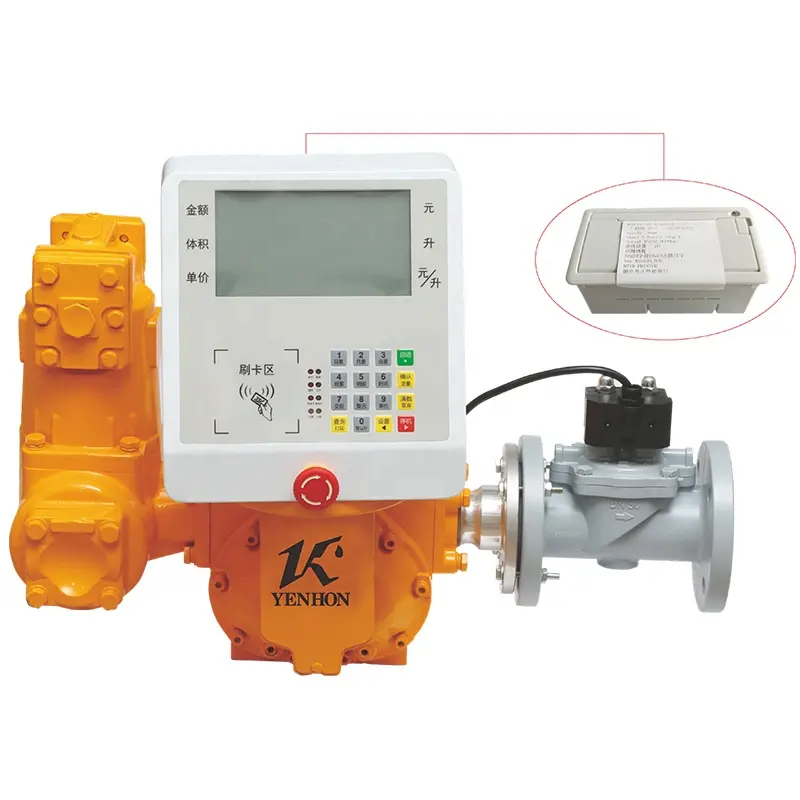 Medidor de fluxo de gasolina líquido, medidor rotativo de deslocação positiva para gás lpg