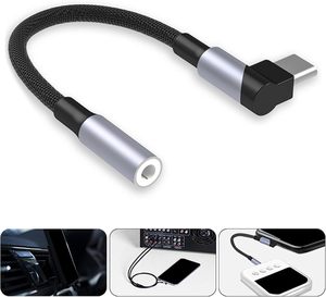 تصنيع المعدات الأصلية سماعة رأس من النوع C مقبس مقبس USB C إلى كابل الصوت سماعة رأس جيانج بسعر <span class=keywords><strong>90</strong></span> درجة أو سماعة أذن - Product Image 2