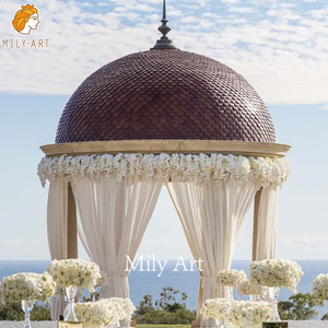 Gazebo de Mármol Natural de Estilo Lujoso MILY, Inspirado en la Arquitectura de la <span class=keywords><strong>Antigua</strong></span> Grecia, Decoración para Bodas - Product Image 5