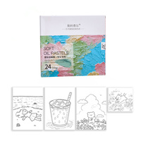 Kit Profesional de 24 Pasteles al Óleo Ultra Mezclables, Tonos Páticos, Cremosos, de Color Intenso, para Artistas y Estudiantes