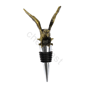Bouchon de bouteille de vin en forme d'animal, pièces, pour <span class=keywords><strong>Restaurant</strong></span>, métal whisky, liqueur, tête d'<span class=keywords><strong>aigle</strong></span>, vin rouge, en acier inoxydable - Product Image 2