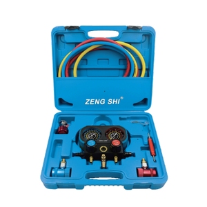 Ensemble de manomètres HVAC R32 R410a avec tuyau de charge, manomètre de pression de réfrigérant pour pièces de climatisation - Product Image 1