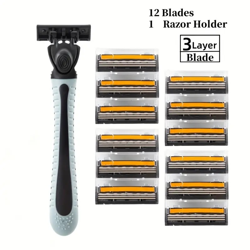 1 knife holder, 12 blades