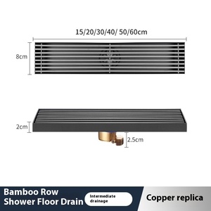 OEM Gun Gray Solid Invisible Floor Drain Brushed Stainless Steel for Odor Insect-Proof Side Row in Kitchen Bathroom Balcony - Product Image 6