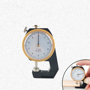 Personalizzabile 10mm e 20mm in pelle misuratore di spessore carta Tester manometro strumenti con supporto OEM & ODM - Product Image 3