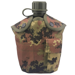 Free sample Olive Green Plastic Water <b>Bottle</b> Canteen Kettle for Personal Defense Gear with Polyester Cover - Product Image 3