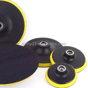 100mm 4 Zoll langlebige harz gebundene Diamant schleif pads PU-Ersatz-Hakens ch laufe für zufällige Orbital schleifer Hochs chleif endes - Product Image 4