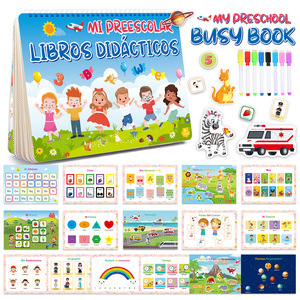 Juguetes Educativos, Libro de Pegatinas Reutilizables en Español, Libro de Actividades Montessori para Niños Preescolares - Product Image 1
