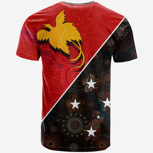 Camiseta de alta calidad de Papúa Nueva Guinea con estampado aborigen australiano, camiseta informal <span class=keywords><strong>para</strong></span> hombre, camiseta <span class=keywords><strong>para</strong></span> celebrar el Día DE LA Independencia - Product Image 4