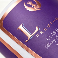 Etiquetas Autoadhesivas para Vino y Licores en Bronce Antiguo Dorado, Papel Rígido con Textura de Lino Plateado Brillante, Rectángulo Personalizable